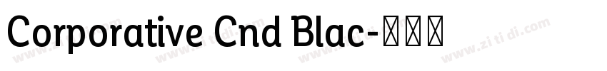 Corporative Cnd Blac字体转换